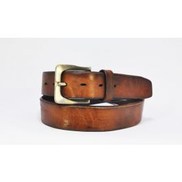 DH5662 Handmade leather belt (BRONZE) - Belts - Accessories 