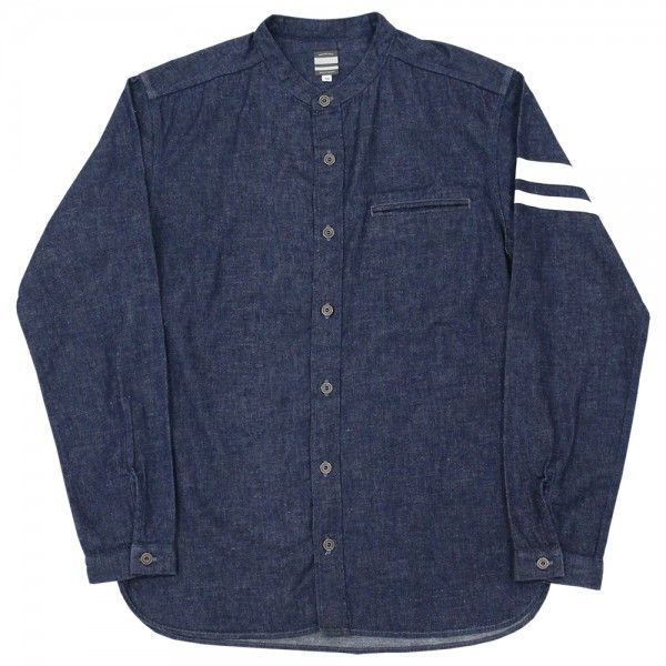 GTB stand collar shirt (INDIGO 