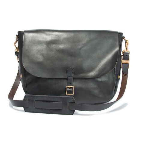 VS-248L LEATHER POSTMAN SHOULDER BAG TYPE-1 (BLACK)