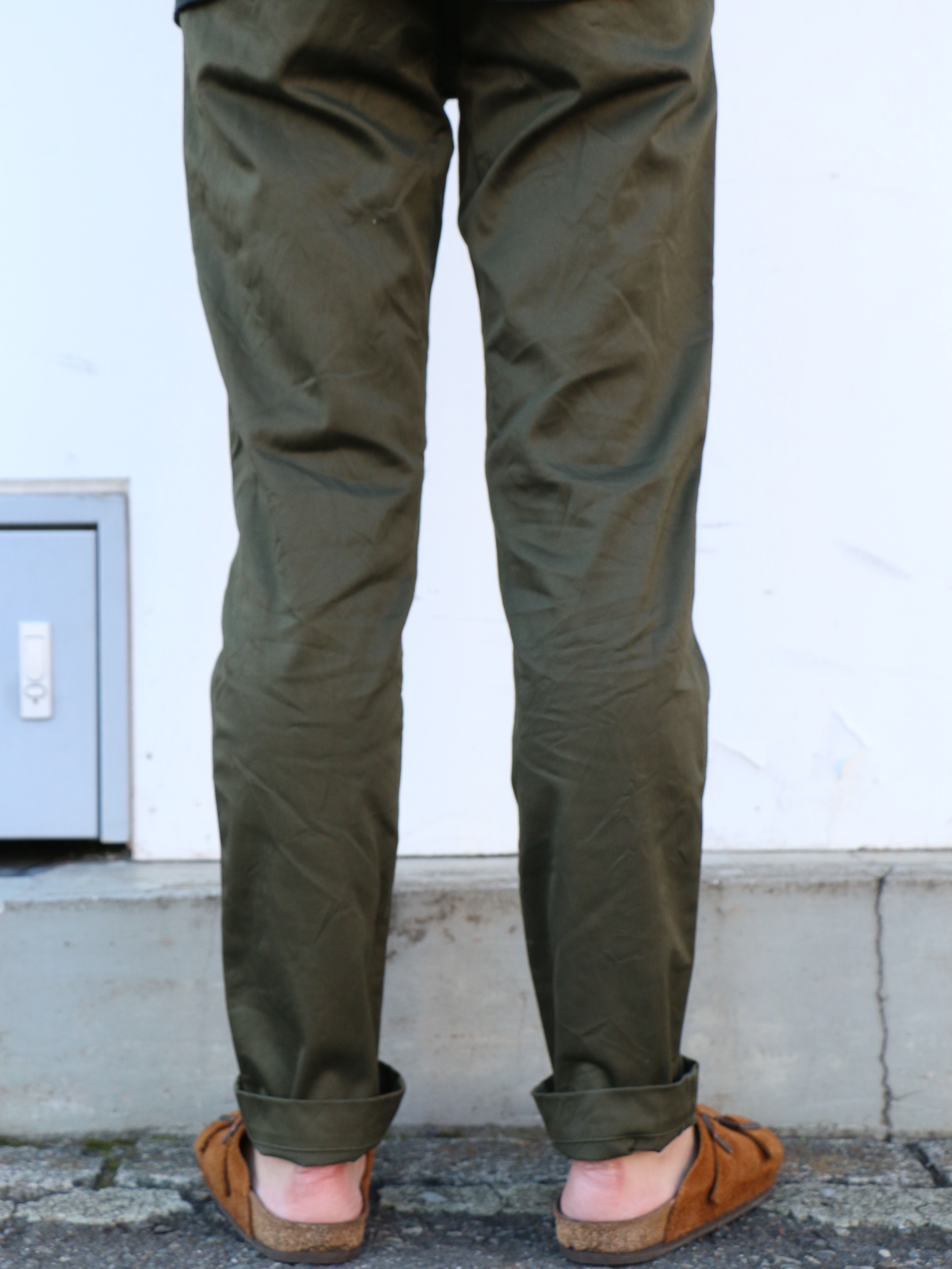 narrow bottom chinos