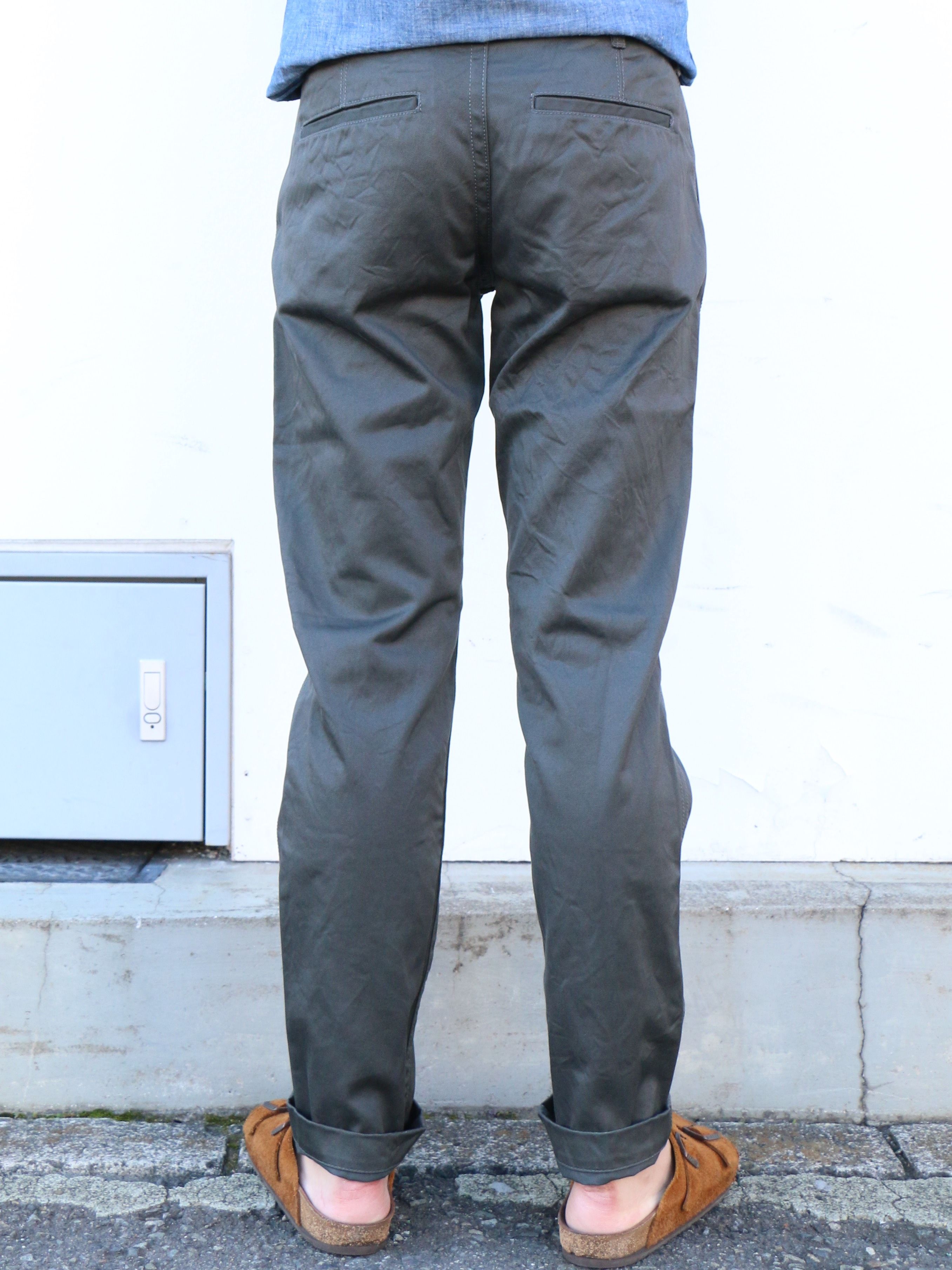 F0444 NARROW FUSION TAPERED TROUSER / CHINO (63 CHARCOAL) - FOB 