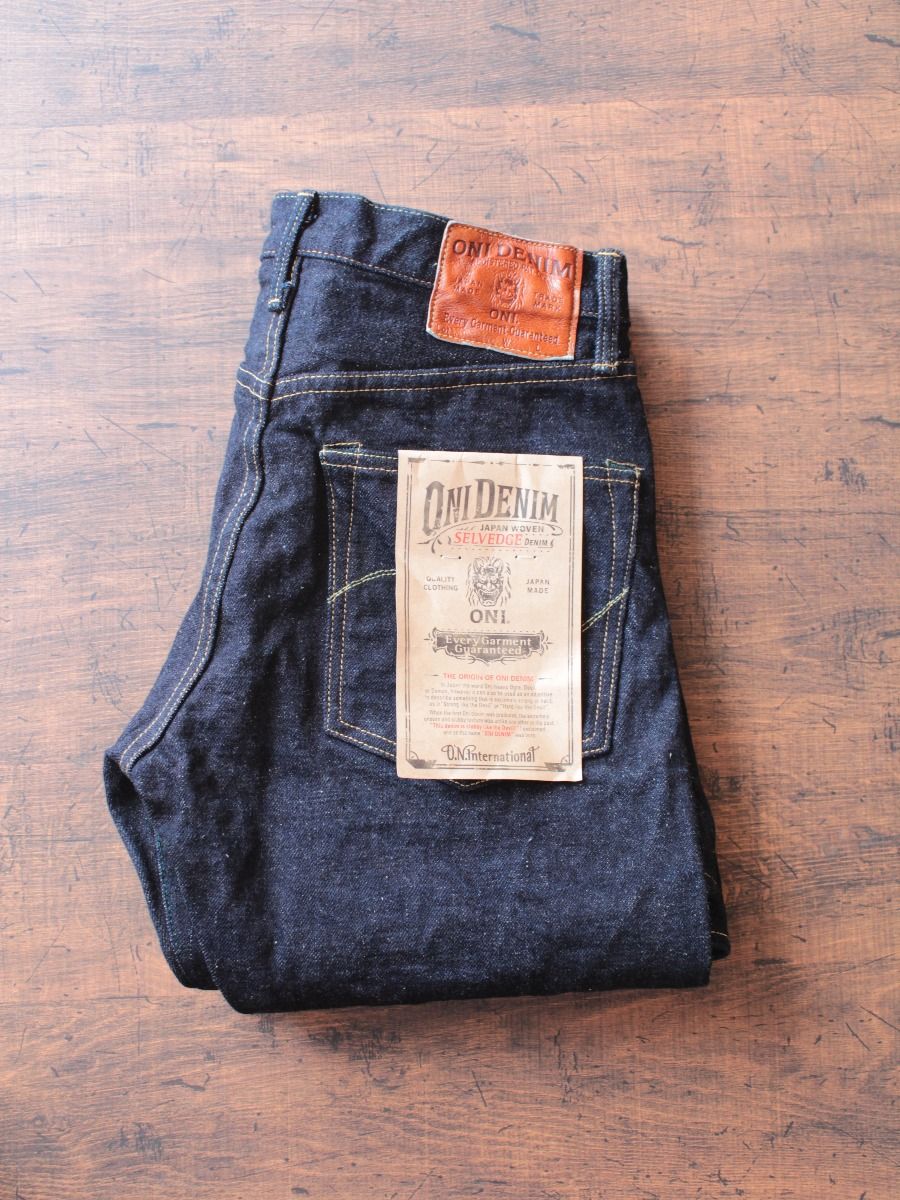 Oni Denim Oni 246zr Lt17 17oz Low Tension Dark Indigo Tapered Regular Straight Momotaro Jeans Oni Denim Samurai Jeans Studio D Artisan Japanese Denim