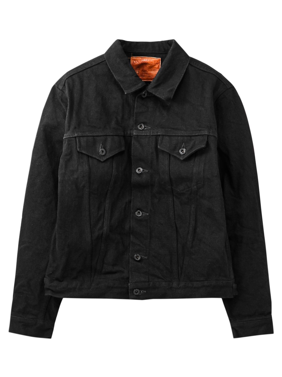 ONI-02527ZR-BKBK 20oz Secret Black Denim 3rd Type Jacket - Tops