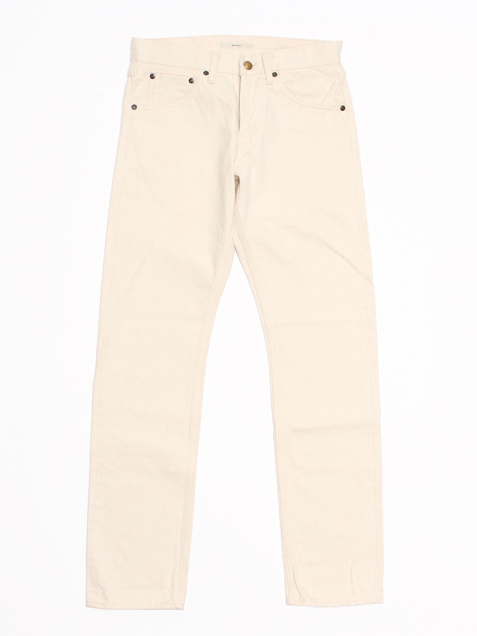 Kfk009 14oz Standard Tapered Jeans 2 Natural Kafika 桃太郎ジーンズ 鬼デニム サムライジーンズ ステュディオダルチザン 国産ジーンズ
